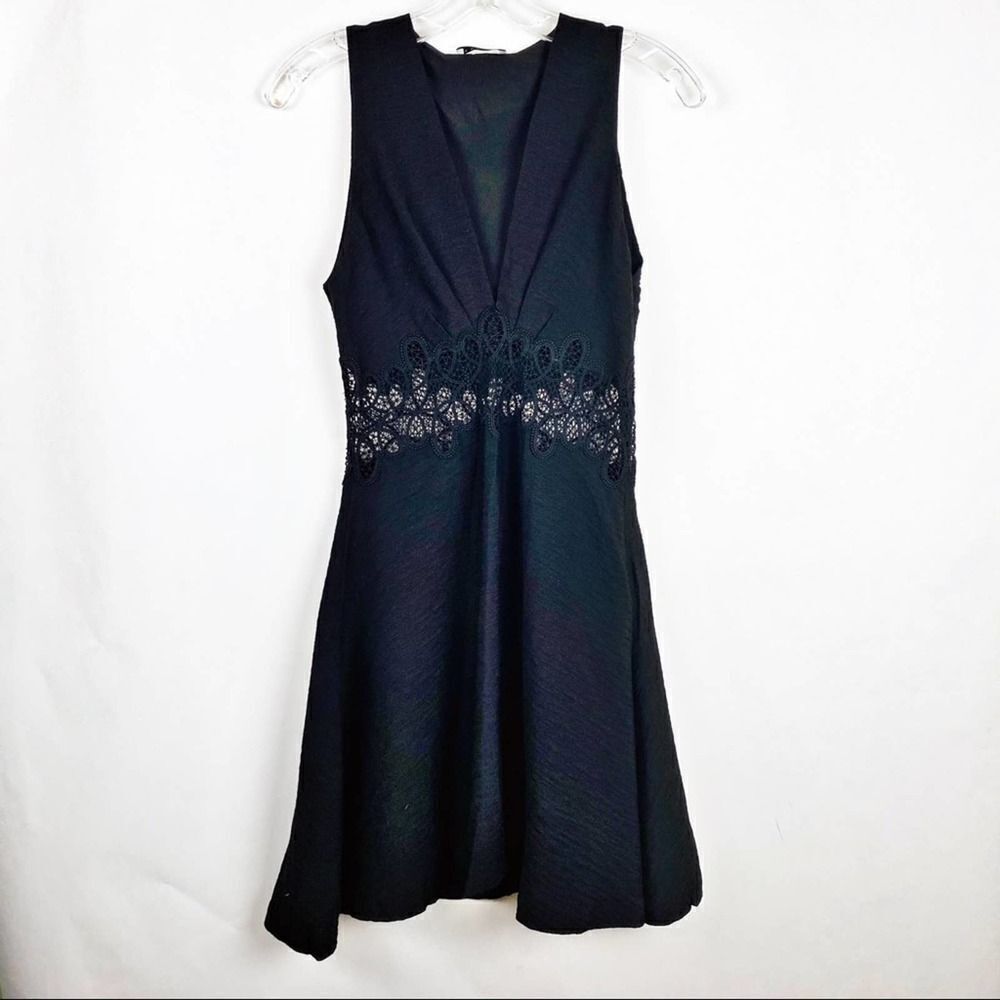 Sandro Lace Midriff Dress